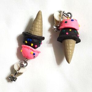 6 Pair Clip-on Novelty Earrings